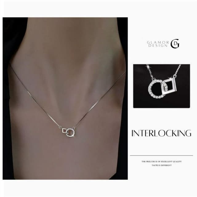 GLAMOR✨สร้อยคอเงินแท้ Forever Signature สร้อยเงิน สร้อยคอเงิ