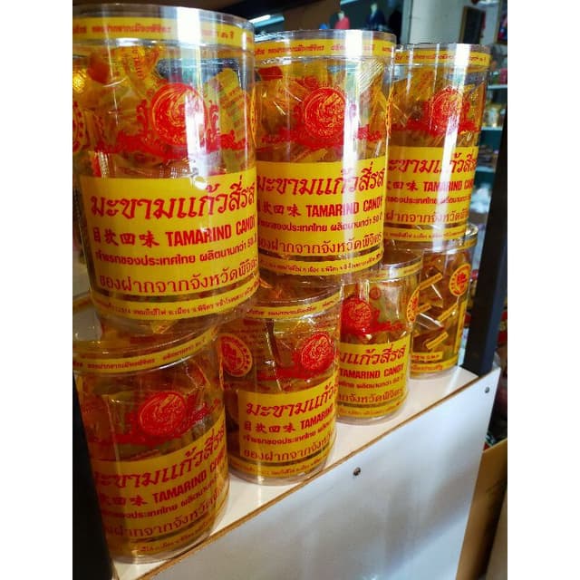 มะขามแก้วสี่รส ขนาด 120 กรัม แบบกระป๋อง