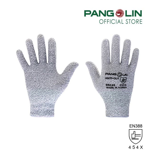 PANGOLIN (แพงโกลิน) ถุงมือกันบาดระดับ 5 แบบไม่เคลือบ สัมผัสอ