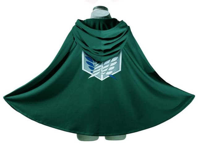 Attack On Titan Costume Green Cloak Japanese Anime Cosplay  