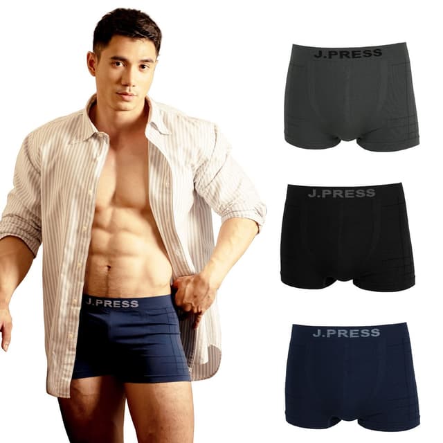 J.Press กางเกงในชาย ขาสั้น Seamless เจเพรส รุ่น 8226 บรรจุ 1