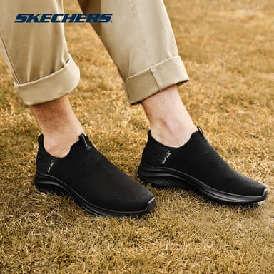 Skechers สเก็ตเชอร์ส รองเท้าผู้ชาย Men Slip-Ins Sport Ultra Flex 3.0 Smooth Step walking Shoes - 232450-BBK