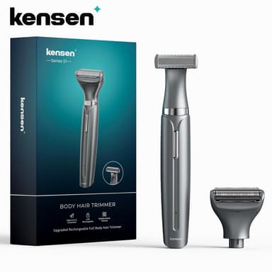 Kensen 2 in 1 เครื่องโกนหนวดไฟฟ้า แบบพกพา อเนกประสงค์ เครื่องโกนขนร่างกาย พร้อมตัวล็อก สําหรับผู้ชาย และผู้หญิง เครื่องโกนหนวดสำหรับเดินทาง
