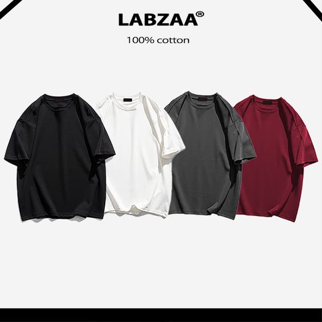 (จัดส่งตลอด 24 ชั่วโมง) เสื้อยืดผู้ชายทรงโอเวอร์ไซส์ แบบเปล่