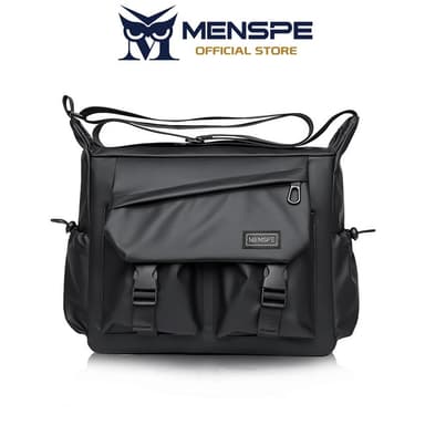 MENSPE กระเป๋าสะพายไหล่ ดีไซน์กระเป๋าหลายใบ ความจุขนาดใหญ่ กันน้ํา Casual Sport Street Bag