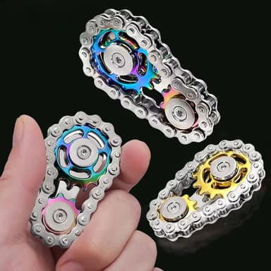1PC โลหะ Hand Spinner โซ่เกียร์, Fidget Spinner, Adulto EDC Fidget Brinquedos, Focus ADHD เครื่องมือ, สํานักงานความเครียดบรรเทาโลหะปลายนิ้ว Gyroscope Rotator