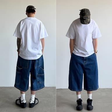 ✨ONO✨กางเกงยีนส์ผู้ชาย  กางเกงขาสั้นผู้ชาย รุ่นหลวม สุดฮิตแฟชั่น  สไตล์เกาหลี  สไตล์ลำลอง ใส่สบาย สำหรับผู้ชายและผู้หญิง M-3XL