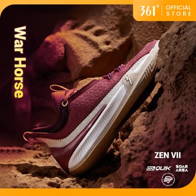 361 Degrees Zen 7 Aaron Gordonรองเท้าผ้าใบผู้ชายแบบสวมทน กันลื่น ทนทานต่อการสึกหรอ  572531101 672531111