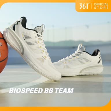 361 Degrees Biospeed BB Team รองเท้ากีฬาชาย รองเท้าฝึกซ้อมบาสเก็ตบอล ทนทานต่อการสึกหรอ ใช้งานได้จริง 672521118