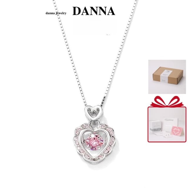 สร้อยคอเงินแท้ Danna รุ่น dn023 สไตล์หรูหรา พร้อมกล่องของขวั