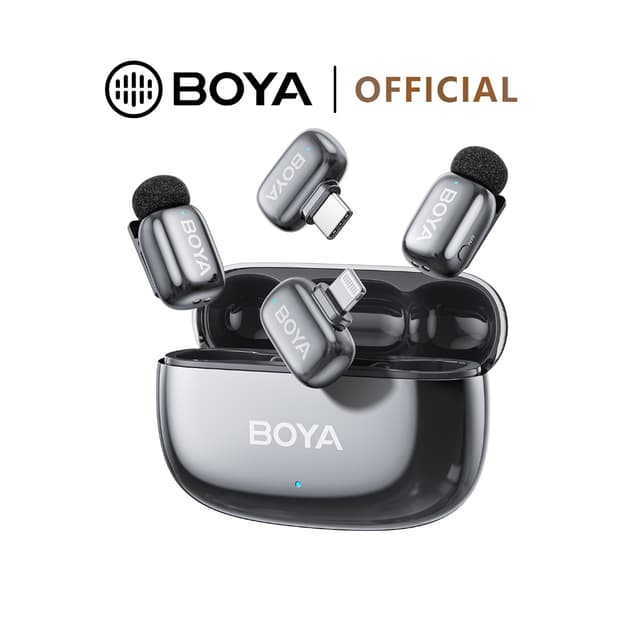 BOYA mini 2 ไมค์ไร้สาย ตัดเสียงรบกวน AI ไมค์ไลฟ์สด Super Min