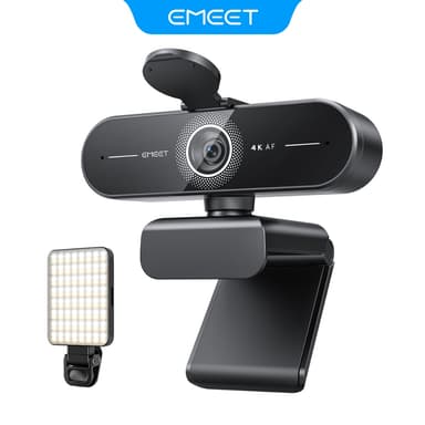เว็บแคม 4K HD Wth Privacy Cover,ไมโครโฟนในตัว Plug And Play, เหมาะสําหรับการศึกษาออนไลน์/โฮมออฟฟิศสําหรับ TikTok/Zoom