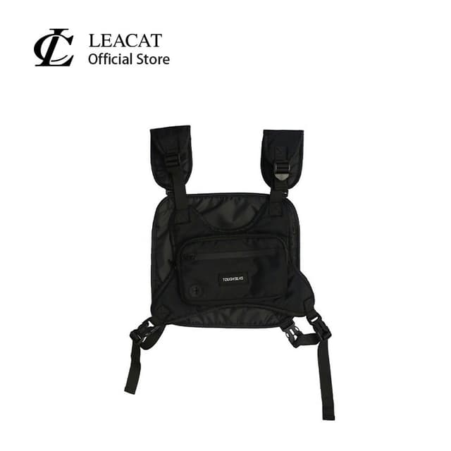 Leacat Rig กระเป๋าคาดอก กระเป๋าคาดเอว ความจุขนาดใหญ่ สไตล์ฮิ