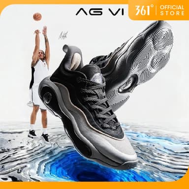 361 Degrees AG6 Aaron Gordon รองเท้าบาสเก็ตบอลชาย: กันลื่น ยึดเกาะดีเยี่ยม ทนทานต่อการสึกหรอ รองรับแรงกระแทกได้ดี 572611102
