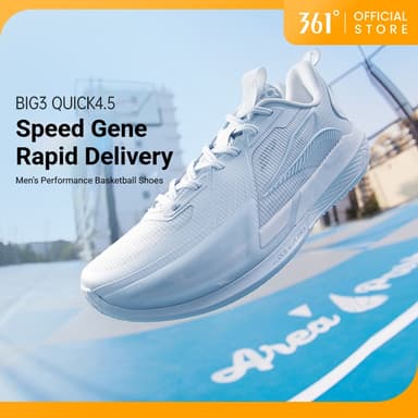 361 Degrees BIG3 Quick 4.5 รองเท้าบาสเก็ตบอลผู้ชาย น้ำหนักเบา ทนทาน ฝึกซ้อมกลางแจ้ง 672621102