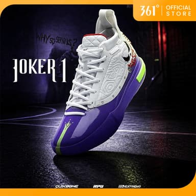 【New color】361 Degrees Joker 1 Men รองเท้าบาสเก็ตบอลกันกระแทกกันลื่นทนทาน 572511103 672541101F