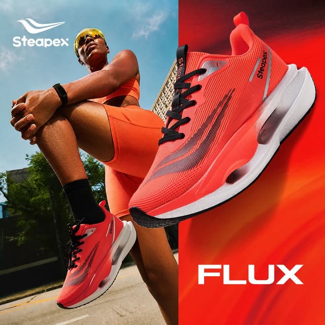 Steapex FLUX รองเท้าวิ่งผู้ชาย น้ำหนักเบา ผ้าตาข่ายระบายอากา