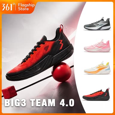 【361 Degrees】BIG3 team 4 | รองเท้าบาสเกตบอลสำหรับผู้ชาย รุ่นมืออาชีพ เหมาะสำหรับการฝึกซ้อมจริง 672621104 672621113