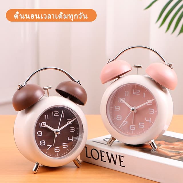 【พร้อมส่ง】นาฬิกาปลุก นาฬิกาปลุกตั้งโต๊ะ นาฬิกาตั้งโต๊ะมินิมอ