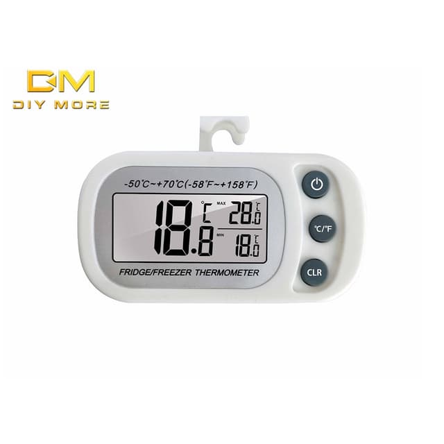 Diymore เครื่องวัดอุณหภูมิตู้เย็น เครื่องวัดอุณหภูมิอิเล็กทร