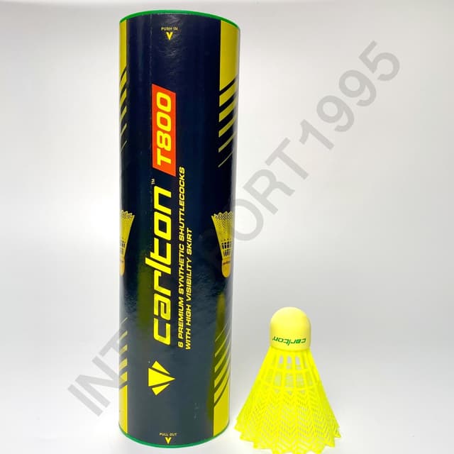 (ของแท้100%)**จำนวน1ลูก** ลูกแบด ลูกแบดพลาสติก CARLTON T800 