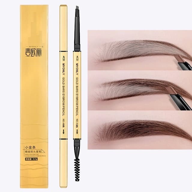 MYONLY ดินสอเขียนคิ้ว 2 in 1 แบบหมุนอัตโนมัติ พร้อมแปรง สีชั