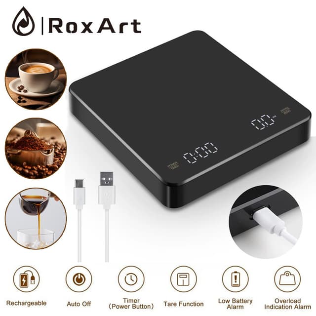 Roxart เครื่องชั่งกาแฟ ตาชั่งดิจิตอล เครื่องชั่งดิจิตอล รับไ