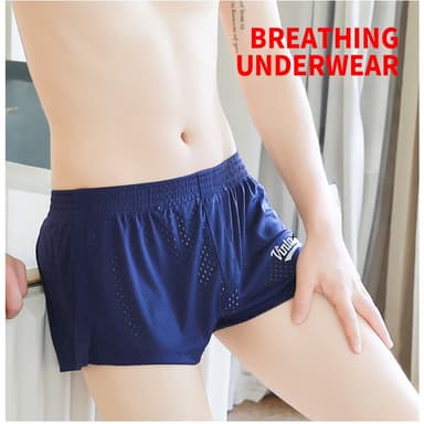 ผู ้ ชายผ ้ าไหมน ้ ําแข ็ งแฟชั ่ นตาข ่ ายฤดูร ้ อนBreathableกางเกงนอนArroกางเกงสําหรับHome Comfort 4034-JJJK