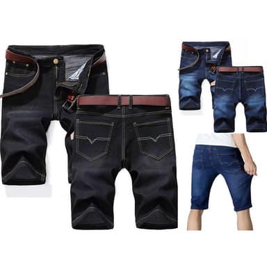 FASHION.61 กางเกงยีนส์ขาสั้น ผ้ายีนส์ยืดนิดหน่อย กางเกงขาสั้นผู้ชาย รุ่น M009