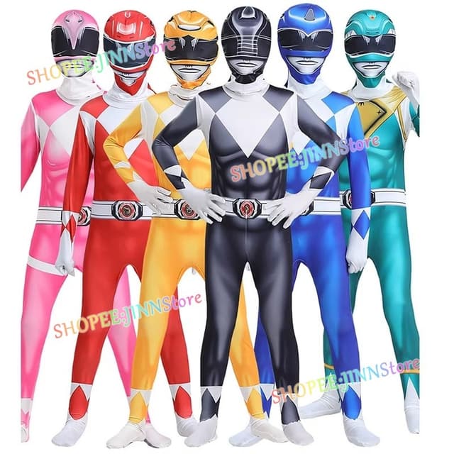 -JINN-MIGHTY MORPHIN POWER RANGERS คอสเพลย์เครื่องแต่งกายปาร