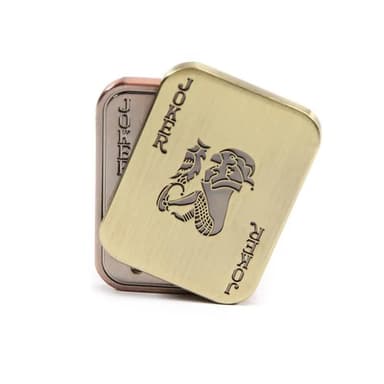 1pc Fidget ของเล่นผู้ใหญ่ Mens Irrictable ตารางของเล่น EDC โลหะ Fidget Slider แม่เหล็กโป๊กเกอร์ Push Card ผู้ใหญ่ Irrictable ของเล่นความวิตกกังวล Diso