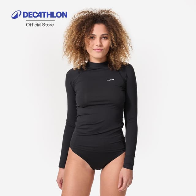 Decathlon Women’S Long Sleeve UV-Resistant Surfing T-Shirt เ