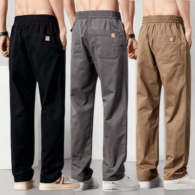 กางเกงผู้ชาย,เวอร์ชั่นเกาหลีตรงขากว้างAll-Match Casualแฟชั่นคลาสสิก,ขนาดM-4XL