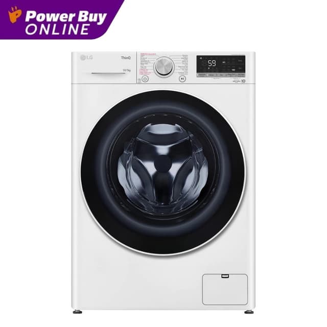 [จัดส่งพร้อมติดตั้ง] LG เครื่องซักผ้า/อบผ้า ฝาหน้า (10/7 kg)