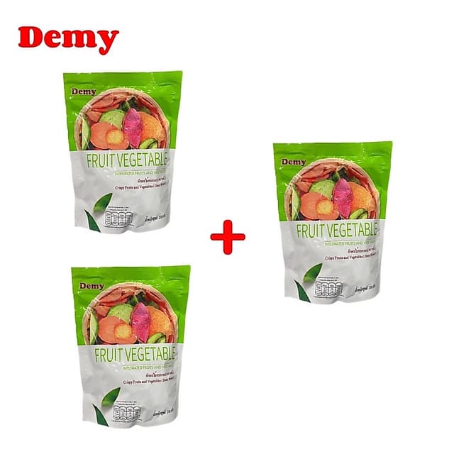 เซ็ท 2 แถม 1  ผักอบกรอบ ผักฟรีชดราย ทานเพลิน  (1 ห่อ 250 กรั