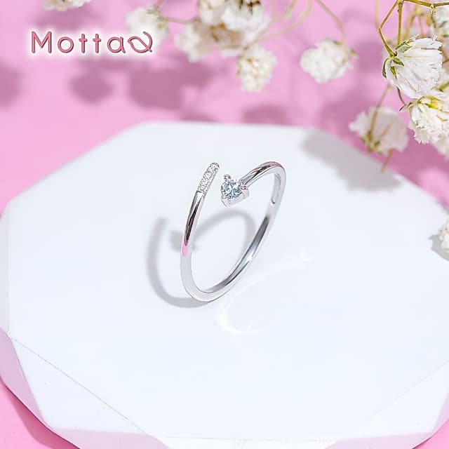 Motta Silver Ring แหวนเงินแท้ สไตล์สวยหรู ใส่ได้ทุกวัน