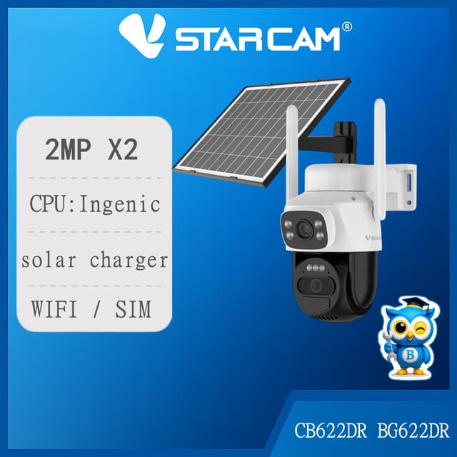 VSTARCAM CB622DR BG622DR SIM 4G / WIFI 2MP X2 กล้องวงจรปิดใส
