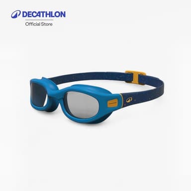 Decathlon Swimming Goggles Soft - Clear Lenses - Size S แว่นตาว่ายน้ำชนิดเลนส์ใส รุ่น Soft ขนาดเล็ก - Blue