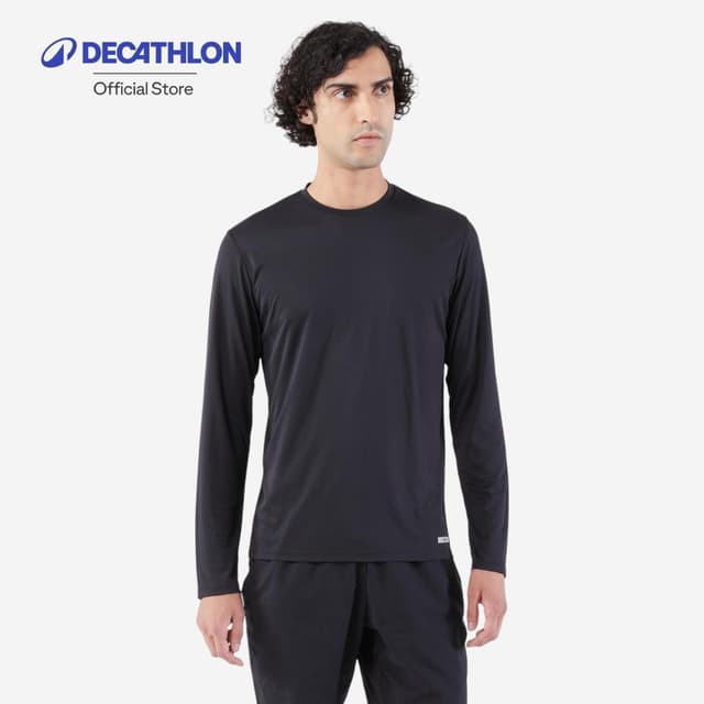 Decathlon Men'S Running Long-Sleeved T-Shirt Anti-UV เสื้อวิ