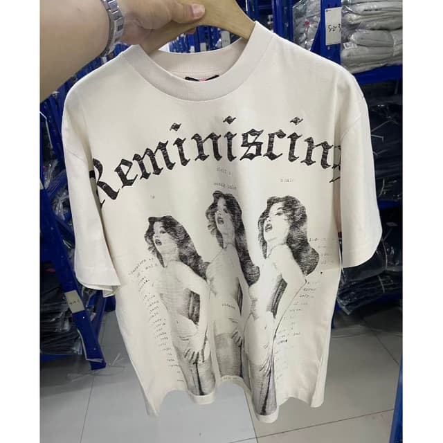 เสื้อยืดแขนสั้นคุณภาพสูง พิมพ์ลายชัดเจน สำหรับทั้งผู้ชายและผ