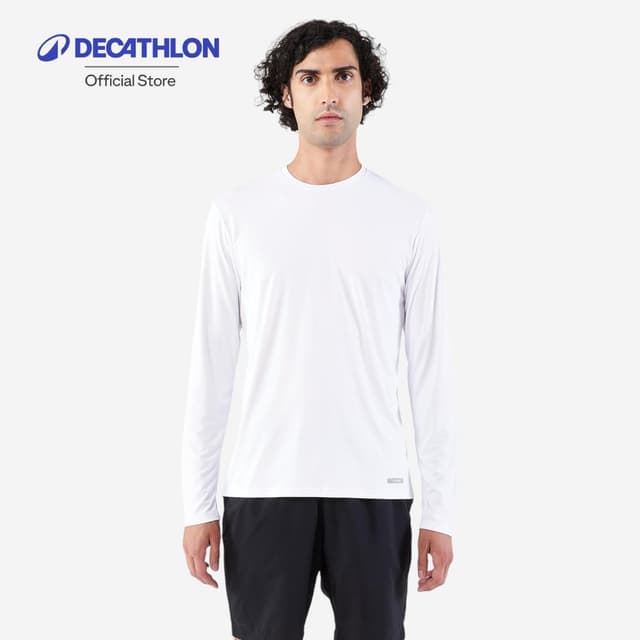 Decathlon Men'S Running Long-Sleeved T-Shirt Anti-Uv เสื้อวิ
