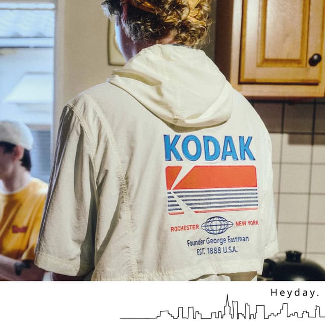 [KODAK] Breeze Pop Cool แขนสั้น Hooded Anorak – เสื้อกันหนาว