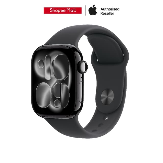 Apple Watch Series 11 GPS Jet Black Aluminium Case with Spor