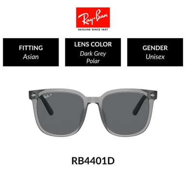 RAY-BAN - RB4401D 659981 Frame color: TRANSPARENT GREY แว่นกันแดด