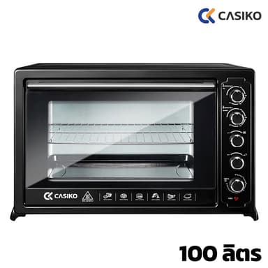 **สั่งได้ทีละตัว เท่านั้น!!** CASIKO เตาอบไฟฟ้า ความจุ 100 ลิตร  รุ่น SW 5511 กระจกนิรภัย 2 ชั้น