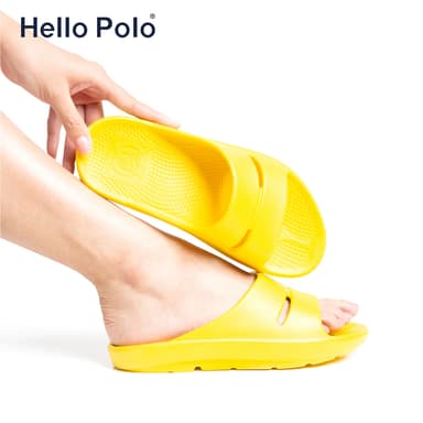 Hello Polo รองเท้าแตะลําลอง รองเท้าสุขภาพ พื้นนุ่มมาก กันลื่น 9 สี ใส่ในบ้าน ห้องน้ํา สําหรับสตรี  เหมาะกับ HP8001