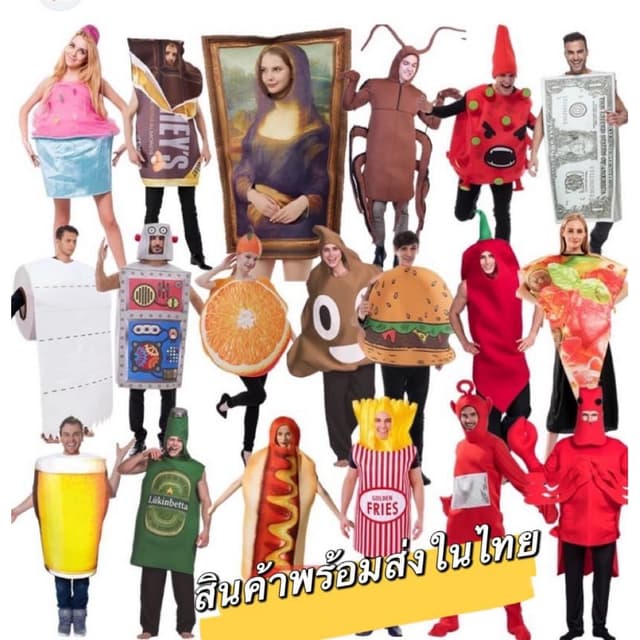 ชุดแฟนซี ชุดแฟนซีสัตว์ ชุดปู ชุดม้าน้ำ ชุดแมลงสาบ ชุดผึ้ง ชุ