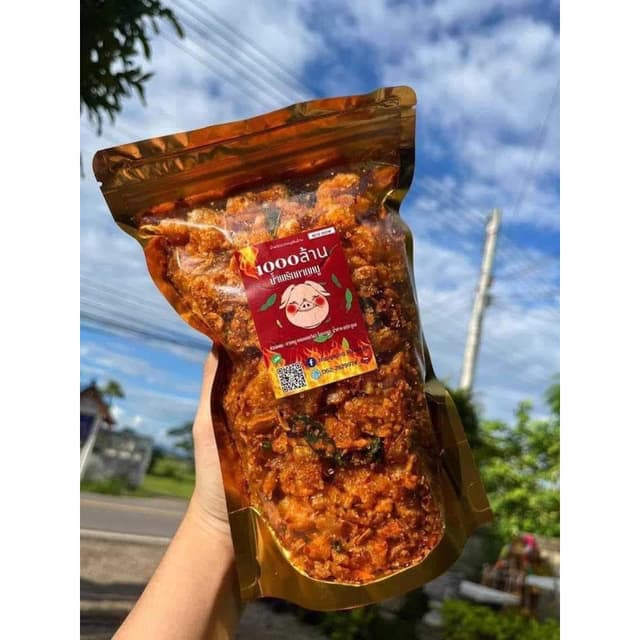 น้ำพริกแคปหมูพันล้าน 🐷🌶️🔥  หอม กรอบ อร่อย น้ำพริกกากหมู10