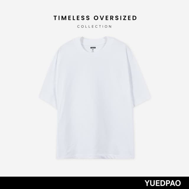 Yuedpao Oversized Timeless ผ้าหนายับยากรีดง่าย เสื้อยืดทรงหล