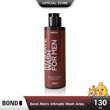Bond Men's Intimate Wash Aries สูตรอุ่น กลิ่นหอม ล้างทำความสะอาดน้องชาย ขนาด 130 ml. (1 ขวด)